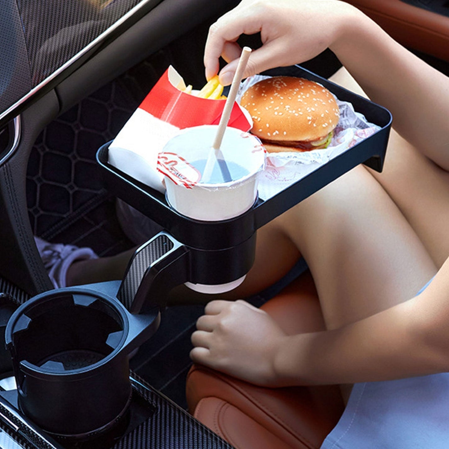 CupTray™ - Enjoy Meals and Drinks Effortlessly on the Go